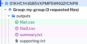 Request file post-approval